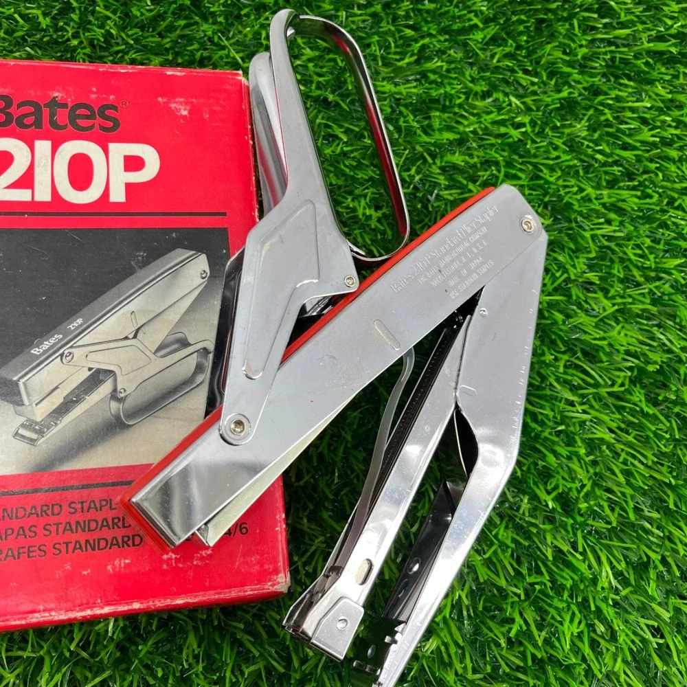 Bates‎ 210P Standard Plier Stapler Chrome Made in Japan with Bostitch Staples